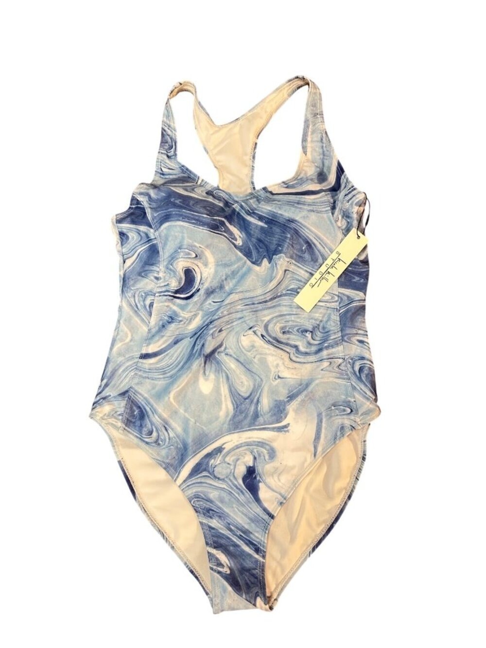 Nicole Miller One Piece Racerback Swimsuit Large NWT $120